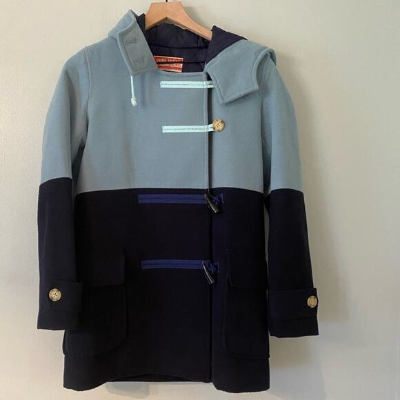 Authentic Cube Sugar RARE Toggle Blue Pea Coat Jacket - Picture 2 of 9